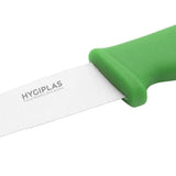 C862 Hygiplas Serrated Vegetable Knife Green 10cm JD Catering Equipment Solutions Ltd