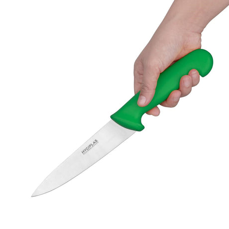 C864 Hygiplas Chef Knife Green 16cm JD Catering Equipment Solutions Ltd