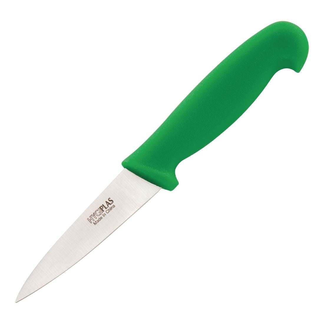 C866 Hygiplas Paring Knife Green 9cm JD Catering Equipment Solutions Ltd