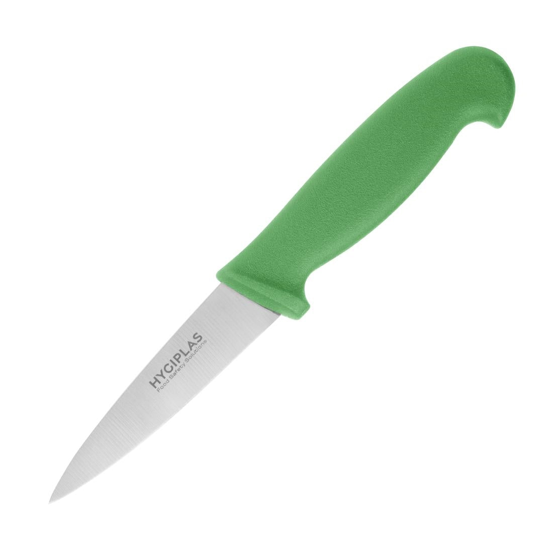 C866 Hygiplas Paring Knife Green 9cm JD Catering Equipment Solutions Ltd