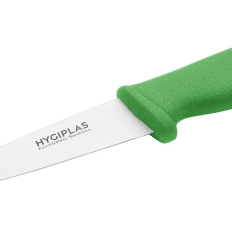 C866 Hygiplas Paring Knife Green 9cm JD Catering Equipment Solutions Ltd