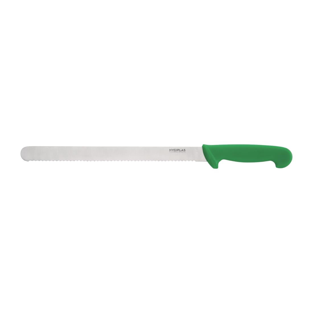 C867 Hygiplas Serrated Slicer Green 30.5cm JD Catering Equipment Solutions Ltd