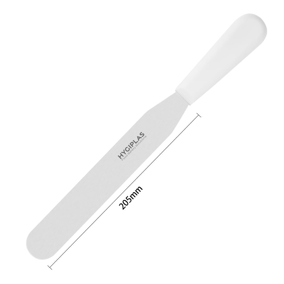 C870 Hygiplas Straight Blade Palette Knife White 20.5cm JD Catering Equipment Solutions Ltd