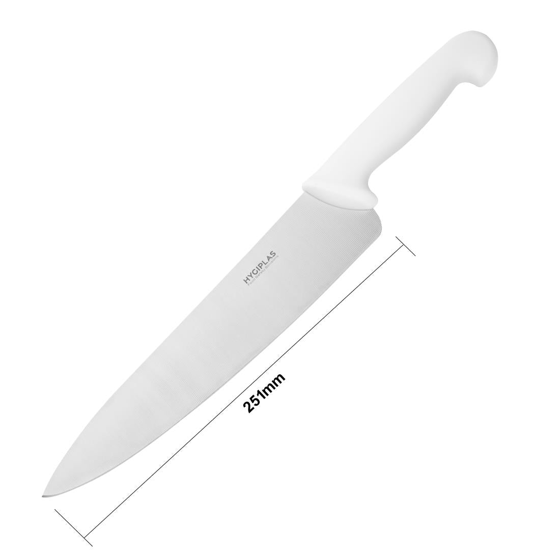 C879 Hygiplas Chef Knife White 25.5cm JD Catering Equipment Solutions Ltd