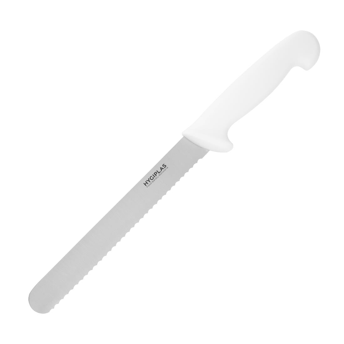 C882 Hygiplas Bread Knife White 20.5cm JD Catering Equipment Solutions Ltd