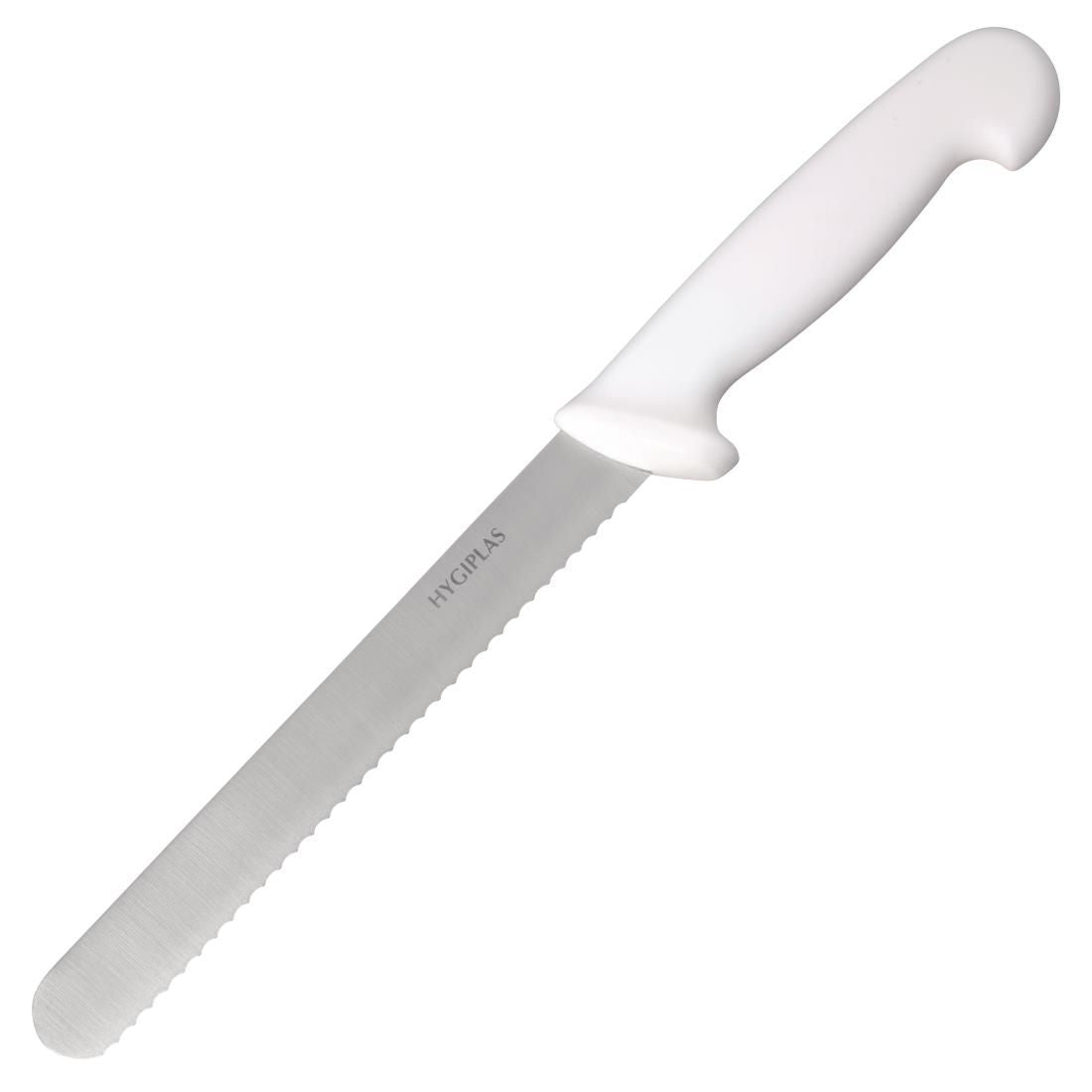 C882 Hygiplas Bread Knife White 20.5cm JD Catering Equipment Solutions Ltd