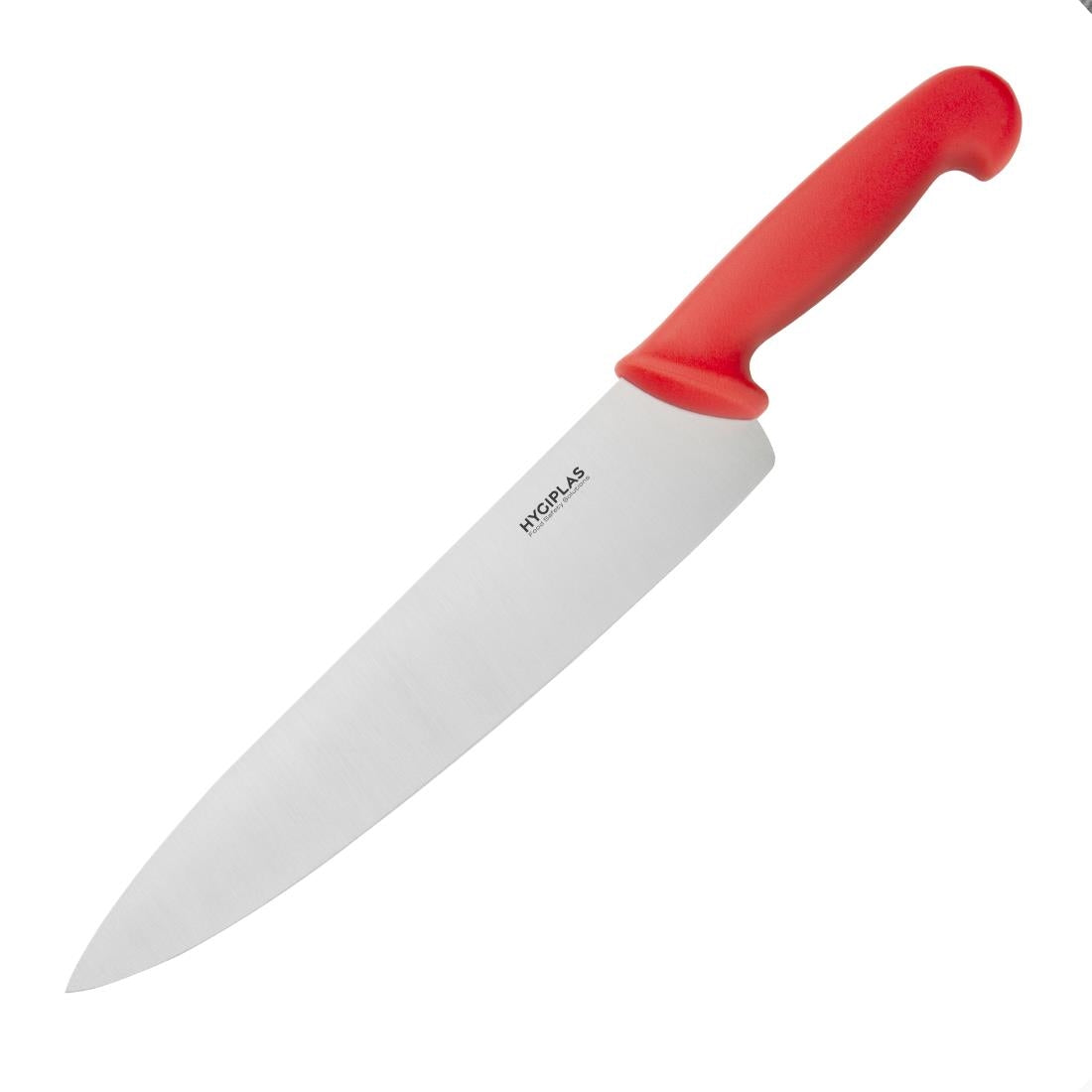 C886 Hygiplas Chefs Knife Red 25.5cm JD Catering Equipment Solutions Ltd