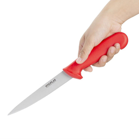 C889 Hygiplas Fillet Knife Red 15cm JD Catering Equipment Solutions Ltd