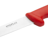 C890 Hygiplas Stiff Blade Boning Knife Red 15cm JD Catering Equipment Solutions Ltd