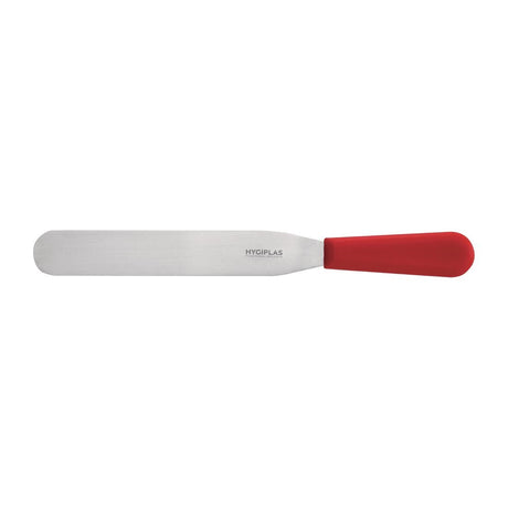 C894 Hygiplas Straight Blade Palette Knife Red 20.5cm JD Catering Equipment Solutions Ltd