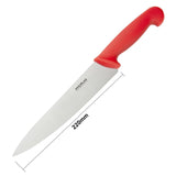 C895 Hygiplas Chefs Knife Red 21.5cm JD Catering Equipment Solutions Ltd