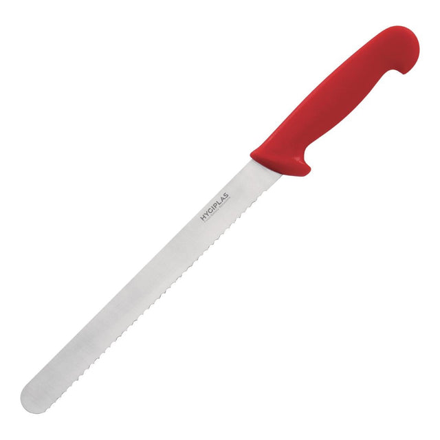 C897 Hygiplas Serrated Slicer Red 25.5cm JD Catering Equipment Solutions Ltd