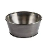 Pack Size 6 - Vintage Steel Service Bowl Antique Silver 16cm - CB66553 - JD Catering Equipments Ltd