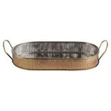 Pack Size 6 - Vintage Steel Combo/Serving Platter Antique Brass 35cm - CB66661 - JD Catering Equipments Ltd