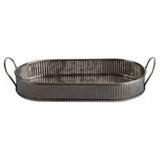 Pack Size 6 - Vintage Steel Combo/Serving Platter Antique Silver 35cm - CB66662 - JD Catering Equipments Ltd