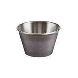 Pack Size 6 - Vintage Steel Sauce/Dip Pot Antique Silver 2.5oz/70ml - CB66665 - JD Catering Equipments Ltd