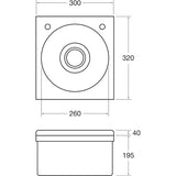 CC260 BASIX Hand Basin WS3-KVS JD Catering Equipment Solutions Ltd