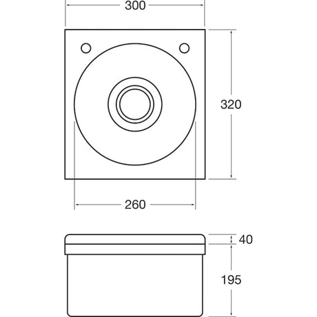 CC260 BASIX Hand Basin WS3-KVS JD Catering Equipment Solutions Ltd