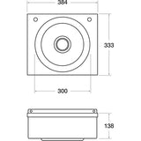 CC264 BASIX Hand Basin WS4-D JD Catering Equipment Solutions Ltd