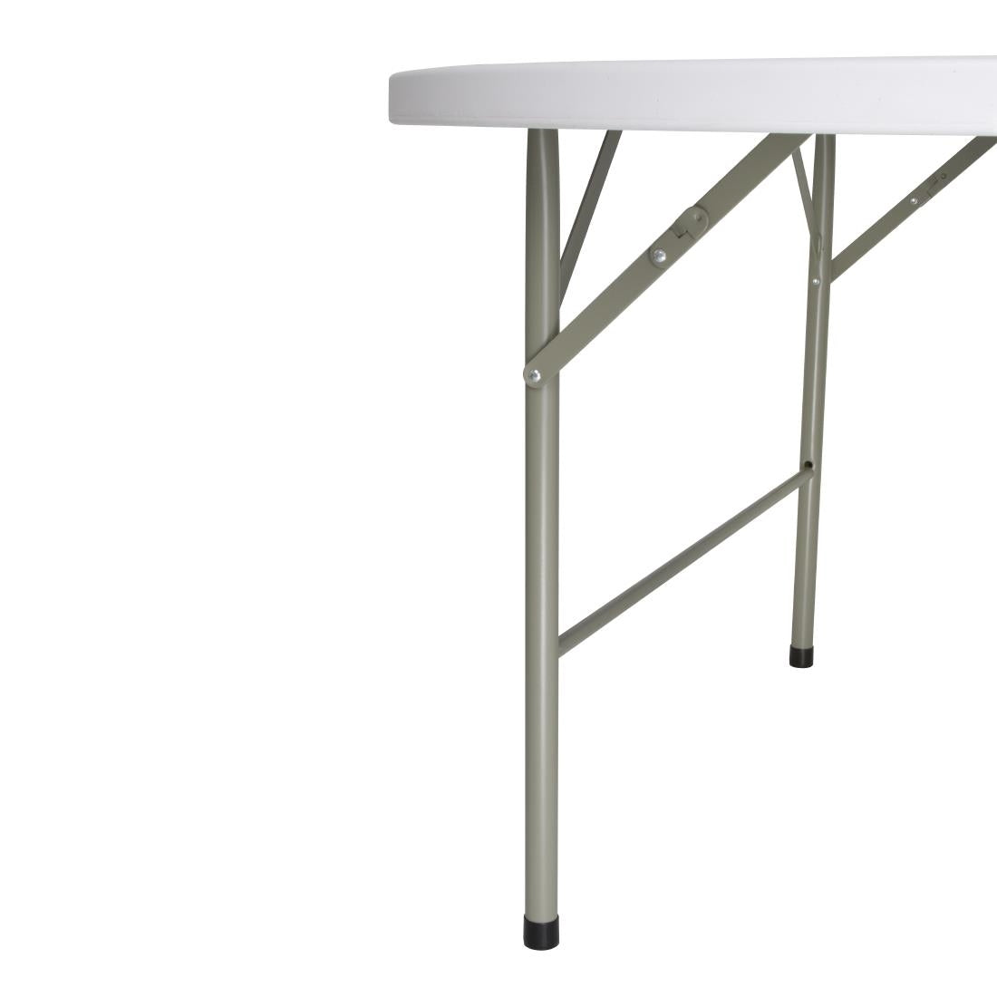 CC506 Bolero Round Centre Folding Table White 5ft (Single) JD Catering Equipment Solutions Ltd