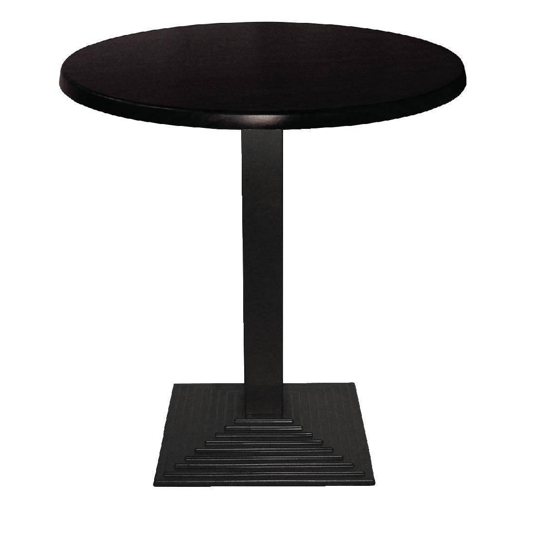 CC513 Werzalit Pre-drilled Round Table Top Black 800mm JD Catering Equipment Solutions Ltd