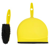 CC930 Jantex Soft Dustpan and Brush Set Yellow JD Catering Equipment Solutions Ltd