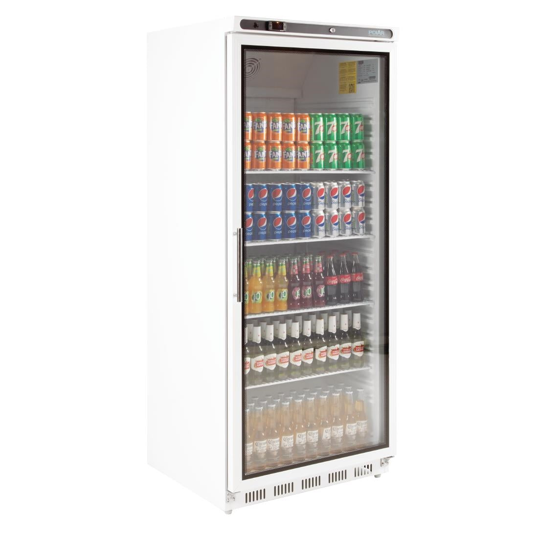 CD088 Polar C-Series Upright Display Fridge 600Ltr White JD Catering Equipment Solutions Ltd