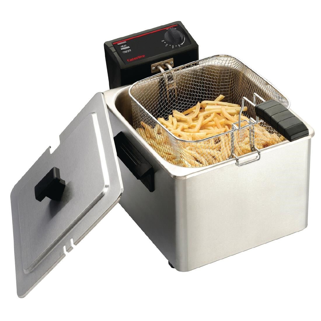 CD274 Caterlite Light Duty Single Tank Single Basket Countertop Electric Fryer 3kW JD Catering Equipment Solutions Ltd