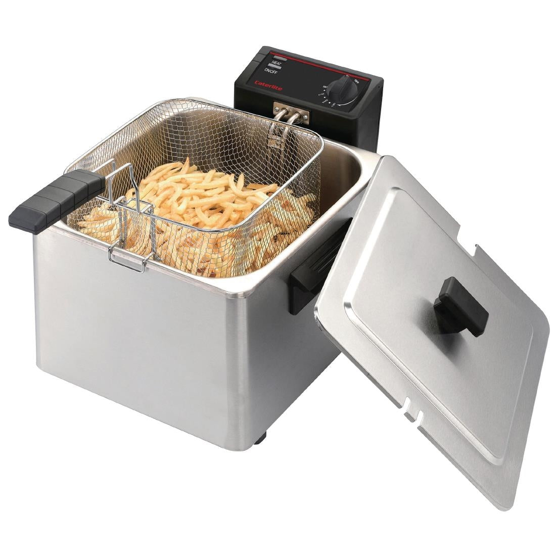 CD274 Caterlite Light Duty Single Tank Single Basket Countertop Electric Fryer 3kW JD Catering Equipment Solutions Ltd