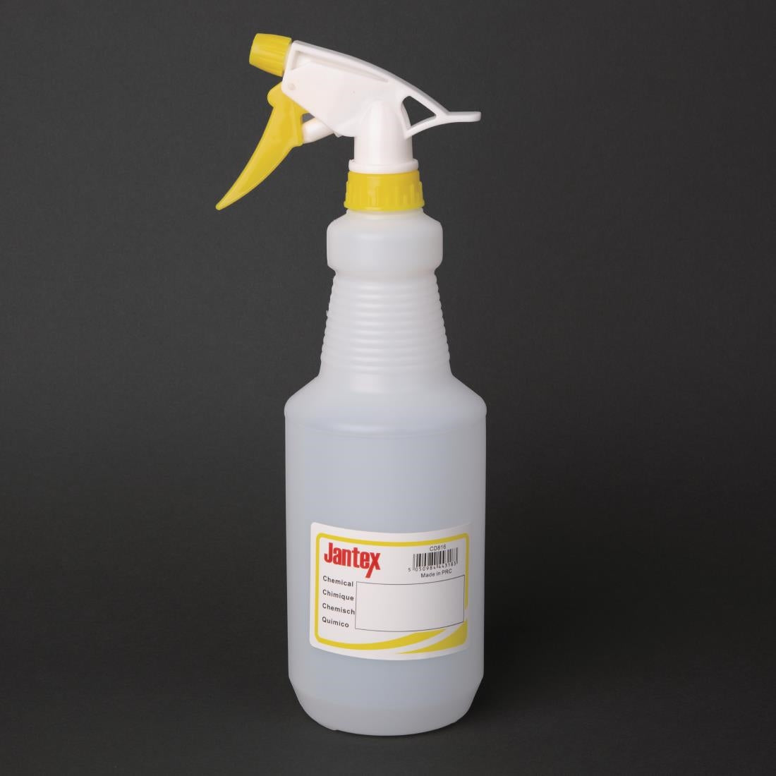 CD816 Jantex Colour-Coded Trigger Spray Bottle Yellow 750ml JD Catering Equipment Solutions Ltd