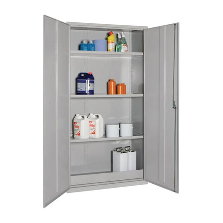 CD992 COSHH Cabinet Double Door Grey 36Ltr - JD Catering Equipment Solutions Ltd