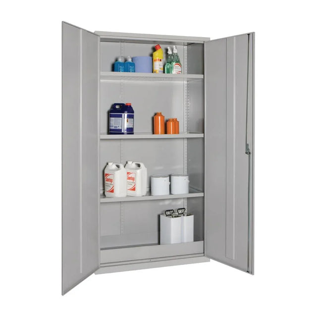 CD992 COSHH Cabinet Double Door Grey 36Ltr - JD Catering Equipment Solutions Ltd