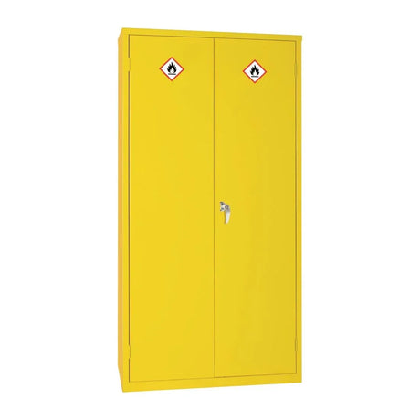 CD996 Hazardous Substance Cabinet Double Door Yellow 50Ltr - JD Catering Equipment Solutions Ltd