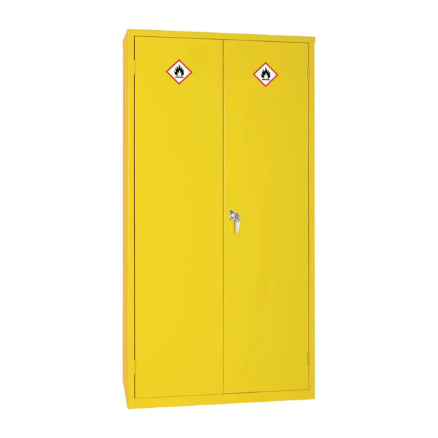 CD996 Hazardous Substance Cabinet Double Door Yellow 50Ltr - JD Catering Equipment Solutions Ltd
