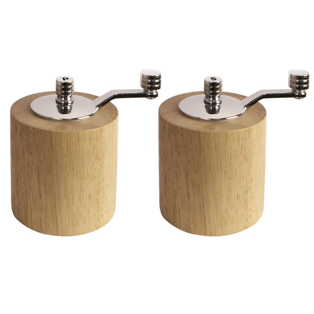 CE246 Light Wood Salt and Pepper Mill Grinder Set JD Catering Equipment Solutions Ltd