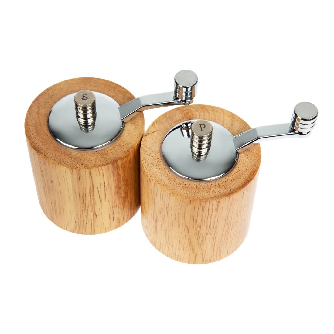 CE246 Light Wood Salt and Pepper Mill Grinder Set JD Catering Equipment Solutions Ltd