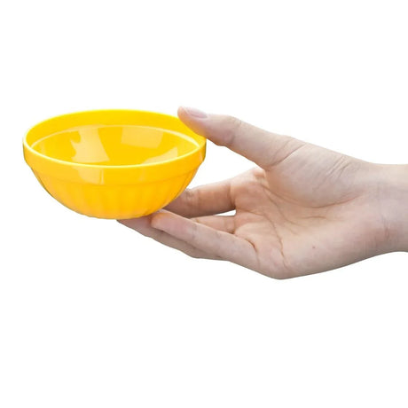 CE274 Olympia Kristallon Polycarbonate Bowls Yellow 102mm (Pack of 12) - JD Catering Equipment Solutions Ltd