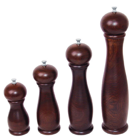 CE333 Olympia Dark Wood Salt and Pepper Mill 6in - JD Catering Equipment Solutions Ltd