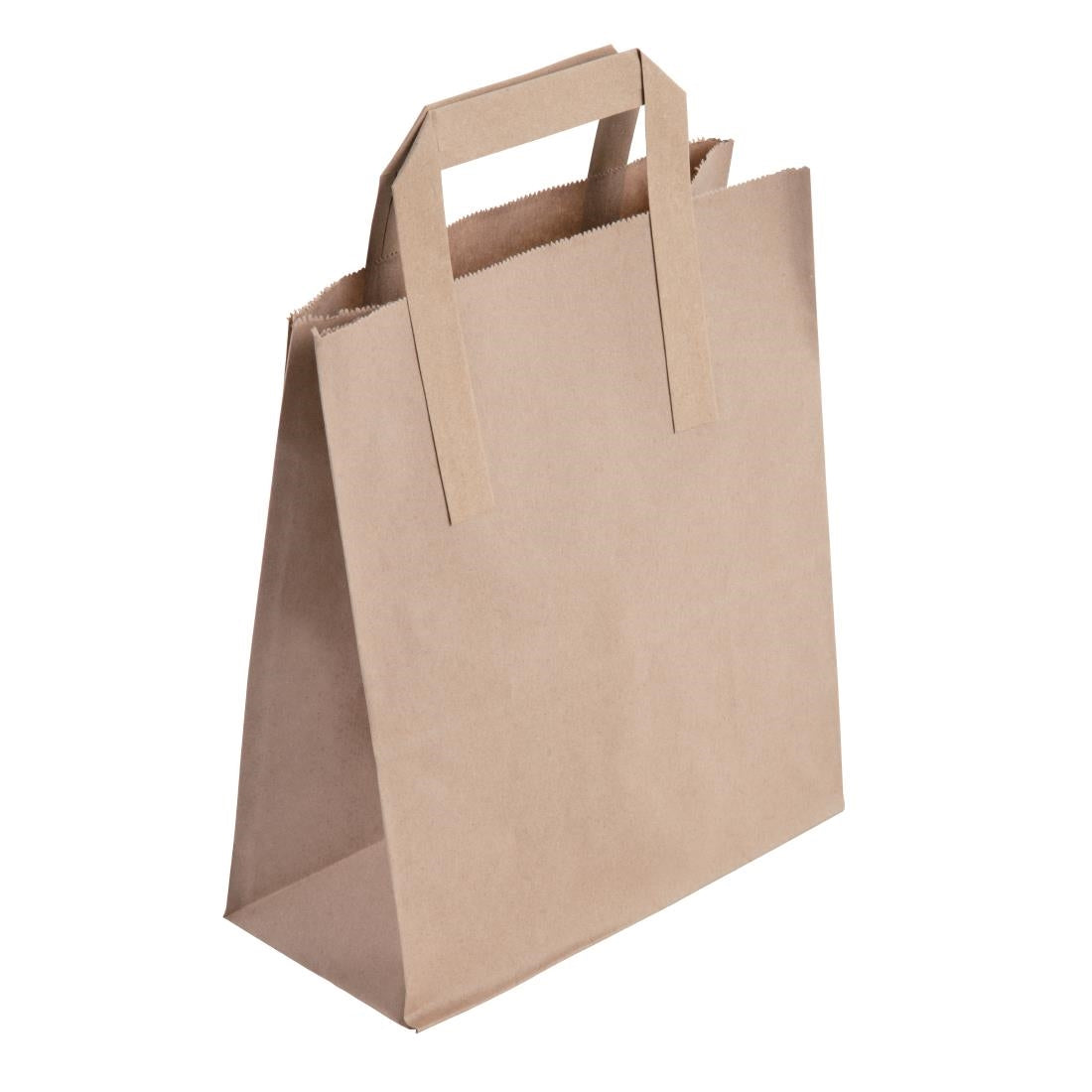 CF591 Fiesta Recyclable Brown Paper Carrier Bags Medium (Pack of 250) JD Catering Equipment Solutions Ltd