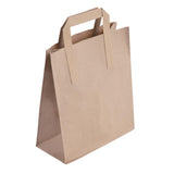 CF591 Fiesta Recyclable Brown Paper Carrier Bags Medium (Pack of 250) JD Catering Equipment Solutions Ltd