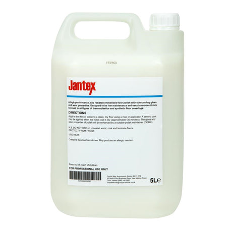 CF989 Jantex Floor Polish Ready To Use 5Ltr JD Catering Equipment Solutions Ltd