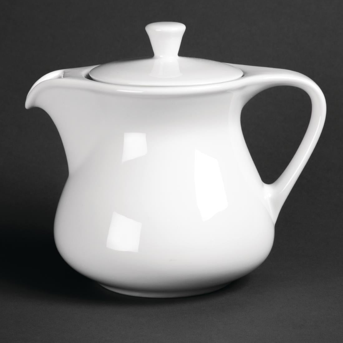 CG040 Royal Porcelain Classic White Teapots 750ml JD Catering Equipment Solutions Ltd