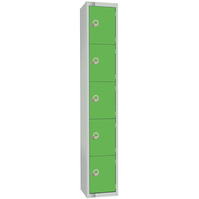 CG619-CL Elite Five Door Manual Combination Locker Locker Green JD Catering Equipment Solutions Ltd