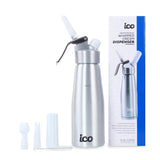 CH036 ICO Aluminium Whipped Cream Dispenser Silver 500ml JD Catering Equipment Solutions Ltd