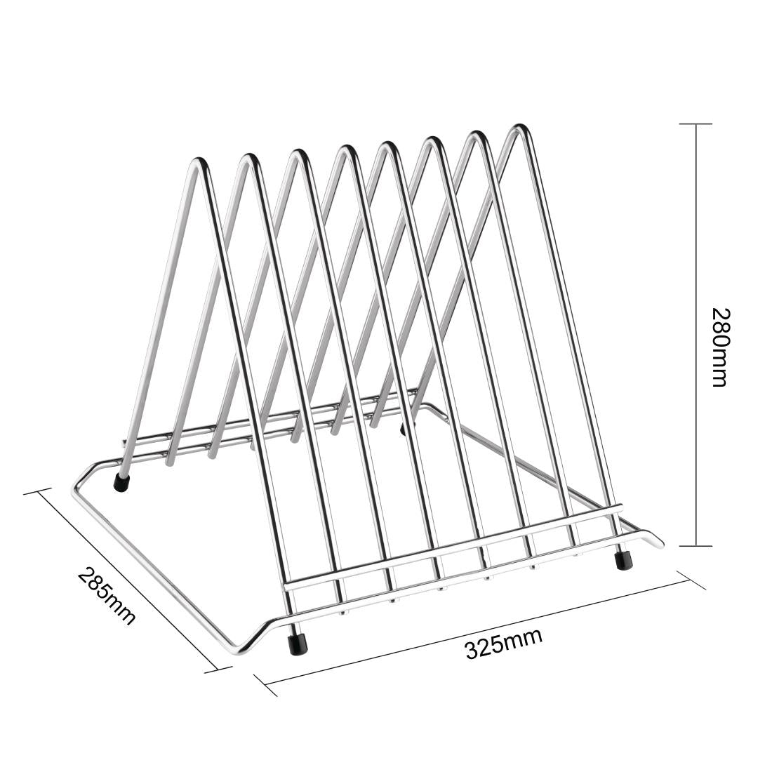 CH052 Hygiplas Heavy Duty Chopping Board Rack 7 Slots JD Catering Equipment Solutions Ltd