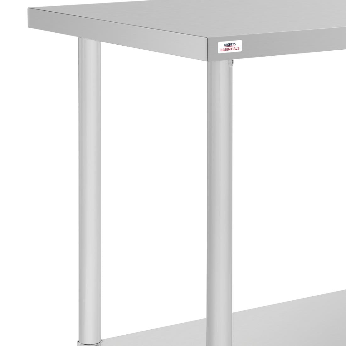 CH059 Nisbets Essentials Self Assembly Stainless Steel Table 800 x 600mm JD Catering Equipment Solutions Ltd