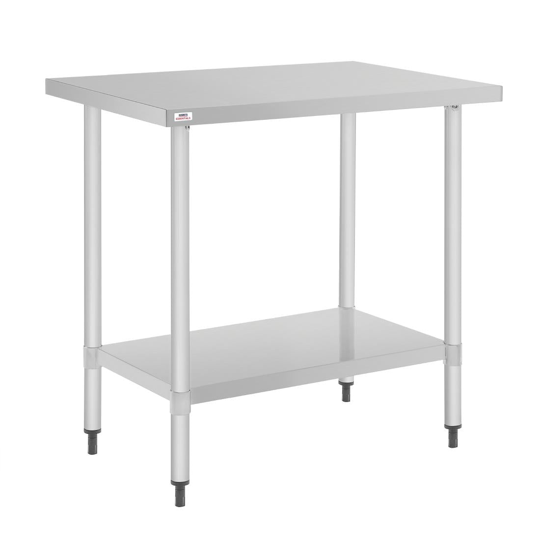 CH059 Nisbets Essentials Self Assembly Stainless Steel Table 800 x 600mm JD Catering Equipment Solutions Ltd