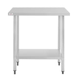 CH059 Nisbets Essentials Self Assembly Stainless Steel Table 800 x 600mm JD Catering Equipment Solutions Ltd