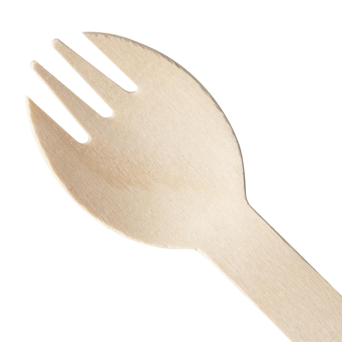 CH086 Fiesta Compostable Individually Wrapped Wooden Sporks (Pack of 500) JD Catering Equipment Solutions Ltd