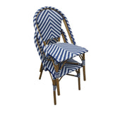 CH110 Bolero Parisian Style Rattan Side Chair Blue (Pack of 2) JD Catering Equipment Solutions Ltd